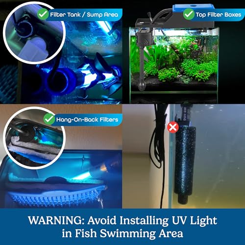 7W Water Clarifying Light for Aquarium