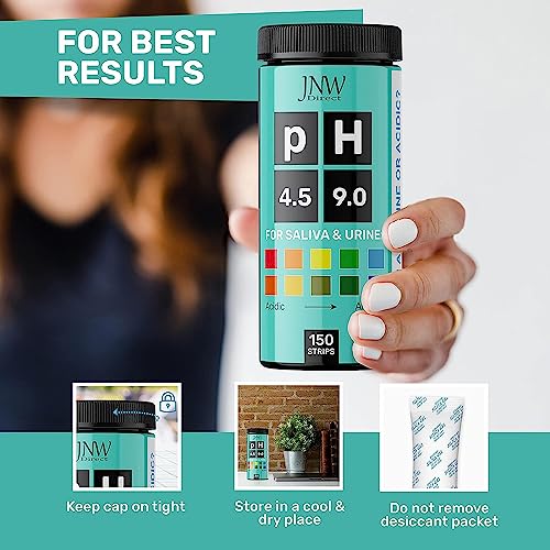 pH Test Strips for Urine and Saliva (150 Count)