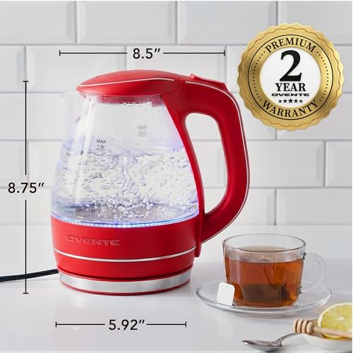 1.5L Glass Electric Kettle Water Boiler