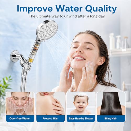 Shower Filter Compatible with Cobbe Handheld Shower Head (4 Count)