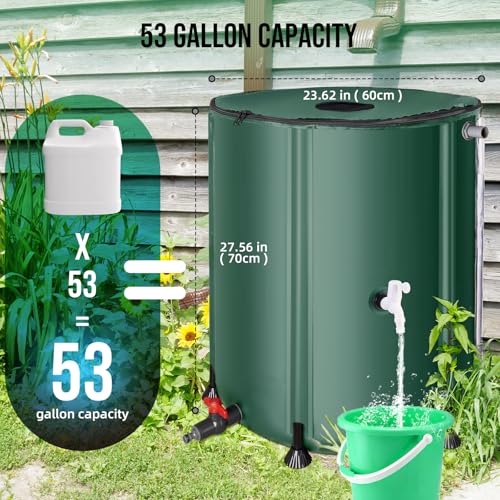 Collapsible Rain Barrel Water Collection System