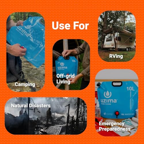 D Prep Plus 10L Gravity Water Bag & Bladder with UZ