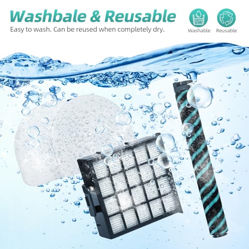 AZ4002 AZ4000 AZ4000C Filter Roller Kit Compatible with Shark PowerDetect (7 Count)