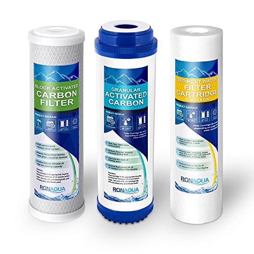 Replacement Filters for Under Sink Direct Connect Three Stage Water Filtration System 5 Micron Sediment