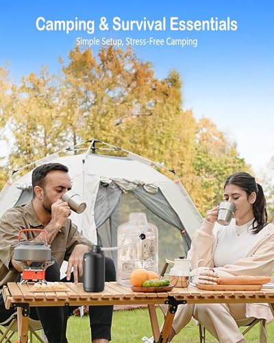 Portable Camping Water Purifier Dual 0.01 Micron Water Filtration System for Outdoor Backpacking