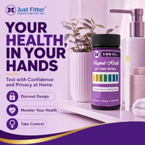 Vaginal pH Balance Test Strips. Personal Wellness Kit for Women. Supports Feminine Hygiene (100 Count)