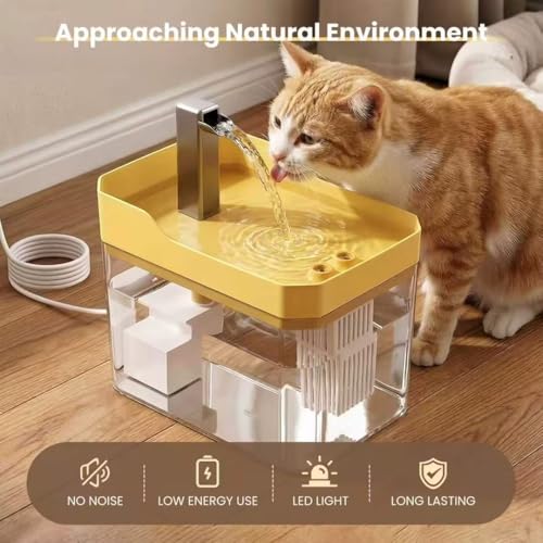 Cute Small Cat Water Fountain 1.5L