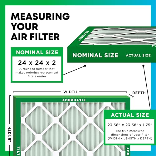 24x24x2 Air Filter MERV 11 Pet & Allergy Defense
