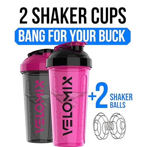 2 Pack 28oz Protein Shaker Bottle for Protein Mixes (2 Count)