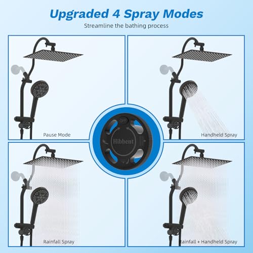 High Pressue All Metal 12" Rainfall Shower Head