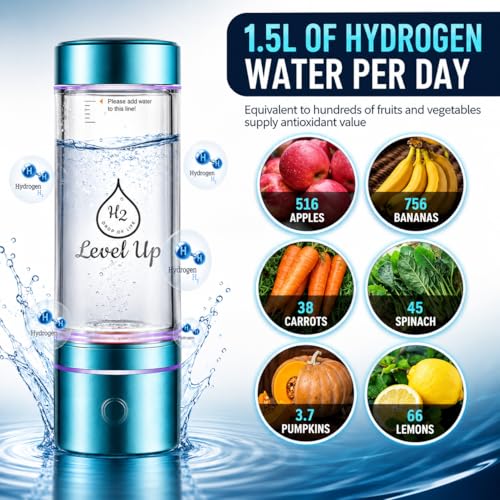 LevelUpWay Hydrogen Water Bottle Generator