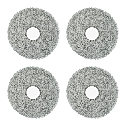 4 Pack) L40 Ultra Replacement Mop Pads for Dreame X50 Ultra/ X40 Ultra/ X30 Ultra/ L10s Ultra/ L10s Pro Gen 2/ L10s Pro Ultra/ L10s Plus/ Mova P10 Pro Ultra Robot Vacuum, Replacement Mop Cloths (4 Count)