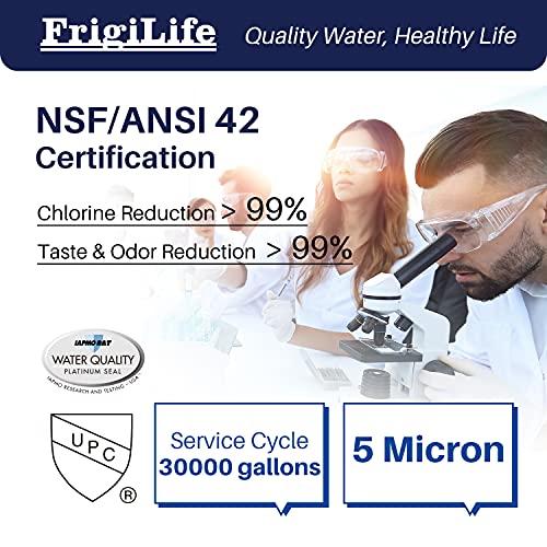 FXHTC 5 Micron 10" x 4.5" Whole House Sediment Activated Carbon Water Filter Replacement for GE FXHTC (3 Count)