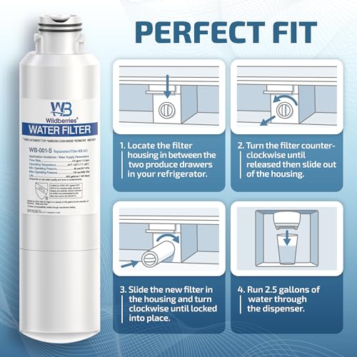 DA29 00020B Replacement for Samsung Water Filter DA97 (2 Count)