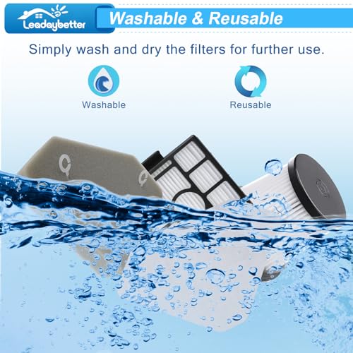 BU3523 BU3521 Filter Replacement for Shark Clean and Empty Cordless Vacuum (9 Count)