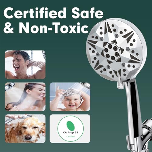 Matte Black Filtered Handheld Shower Head