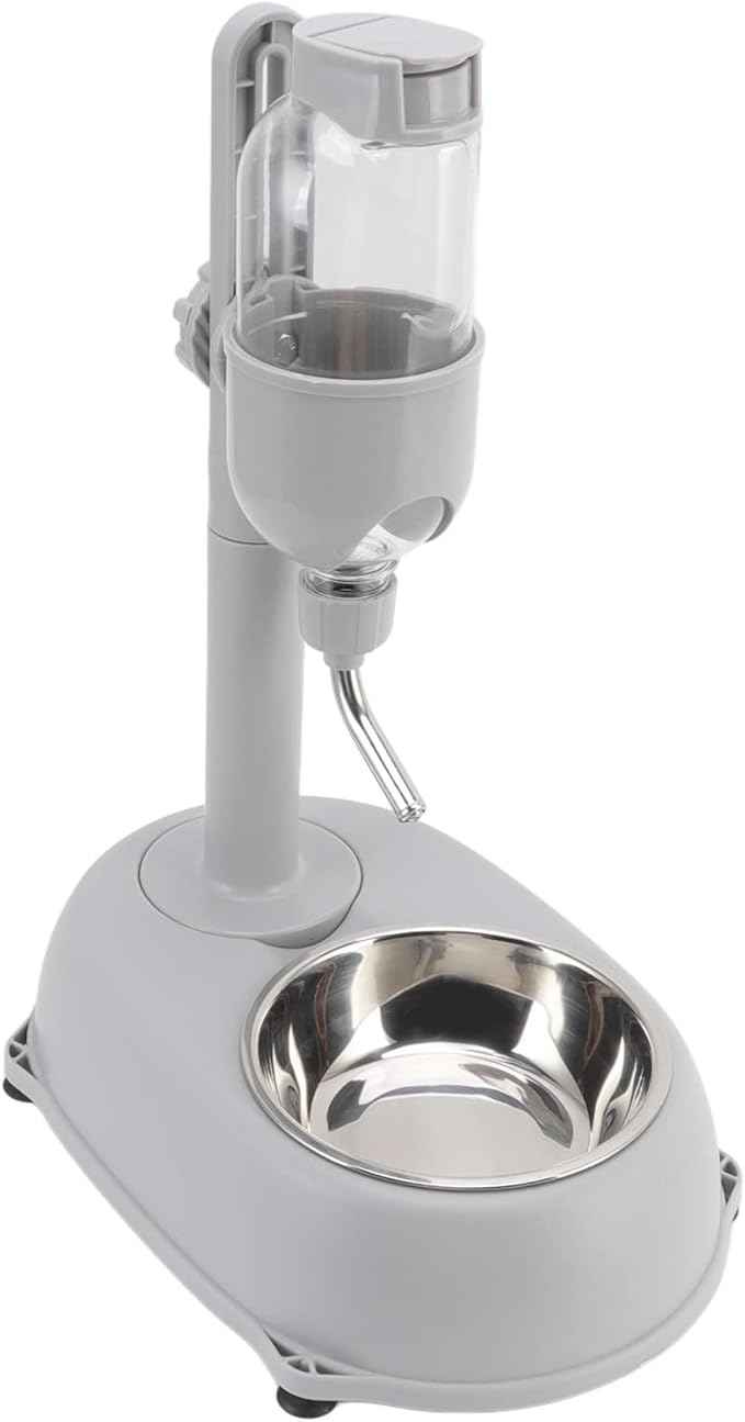 Pet Automatic Standing Water Feeder Height Adjustable 500ml Detachable Multifunctional Pet Standing Water Dispenser Bowl Dog Cat Water Food Feeder