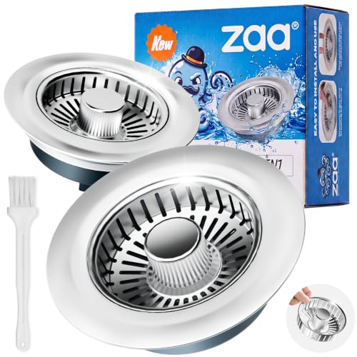 3 in 1 Kitchen Sink Drain Strainer Stopper Removable Basket Pop