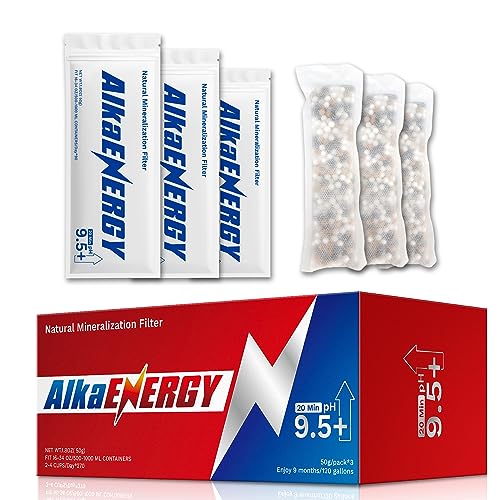 AlkaEnergy Alkaline Water Filter Pouches (3 Count)