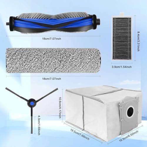 21 Pcs Spare Accessories Compatible with ECOVACS DEEBOT X8 PRO Omni