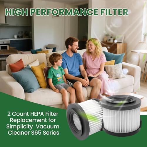 2 Count SF65 Replacement HEPA Filters