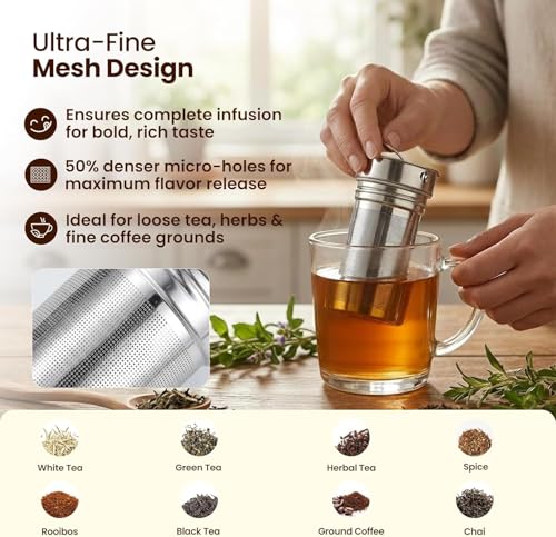 Water Bottle Tea Infuser for Loose Leaf Brewing