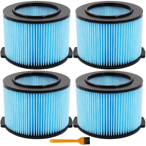 4 Pack VF3500 Filter for Ridgid Shop Vac 3 (4 Count)