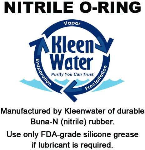 Two KleenWater (USA) Carbon Filters Compatible With GE FXSVC and GXSV10C, GXSL03C and GNSL05CBL SmartWater Dual Stage Water Filtration Systems, Includes 2 o-rings