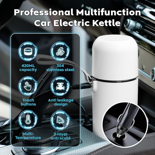 Car Kettle Portable Electric Travel Kettle