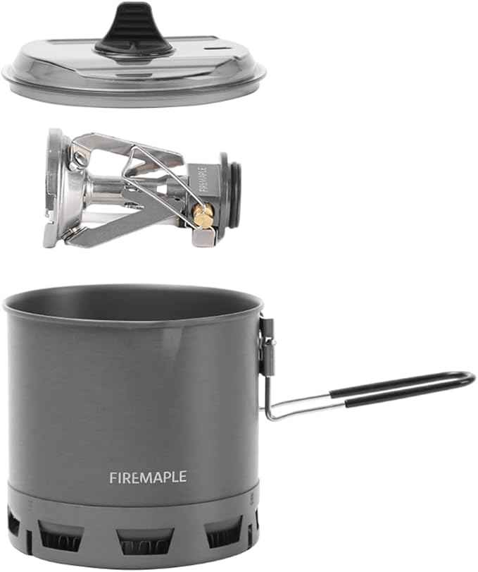 Fire-Maple Petrel Quickboil Pro Ultralight Cooking System – Compact & Fast-Boiling Backpacking Stove Pot Set, Ideal for Hiking, Solo Camping, Travelling, Hunting Trips | Petrel G2 Cooking Set