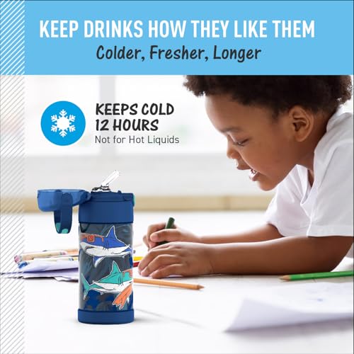 FUNTAINER Water Bottle with Straw