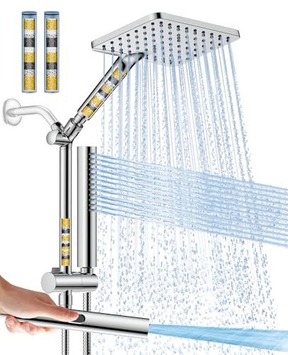High Pressure Filtered Shower Head with Handheld Combo