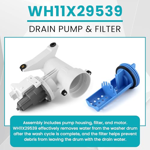 WH11X29539 WH11X39237 Washer Drain Pump and Filter Fit for G