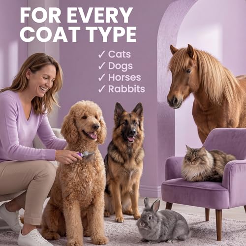 Poodle Dematting Fur Rake Comb Brush for Dogs and Cats