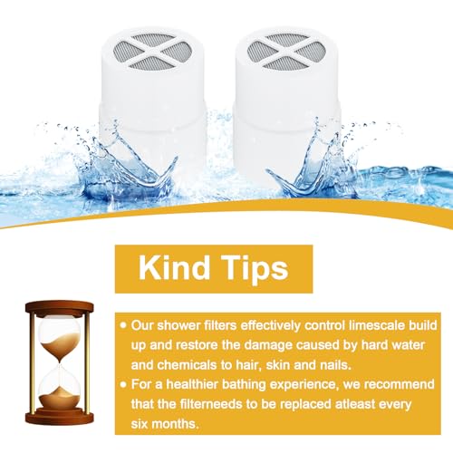 Replacement Cartridge Shower Filter for Jolie Shower Head (2 Count)