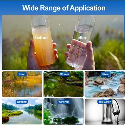 Galaxy Personal Portable Water Filter Straw Filtration Purifier for Hiking, Camping, Hunting, Travel, Outdoor Emergency Survival Detachable Drinking One Pack
