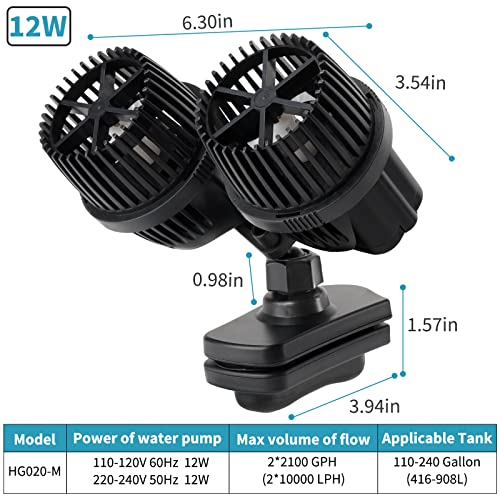 4200GPH Double Head Aquarium Circulation Pump