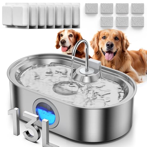 3.4Gal Dog Water Fountain for Large Dogs