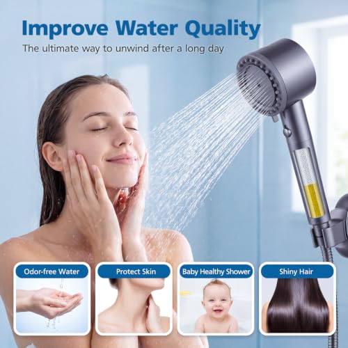 Upgraded Shower Filter Compatible with Cobbe Handheld Shower Head (4 Count)