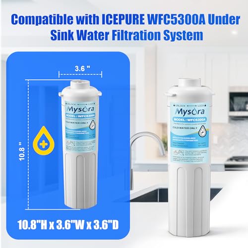 Under Sink Water Filter Replacement Compatible with PUREPLUS WFC5300A