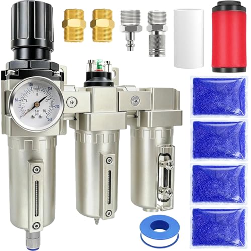 Upgraded 1 2" NPT Heavy Duty Industrial Grade 3 Stage Air Drying System