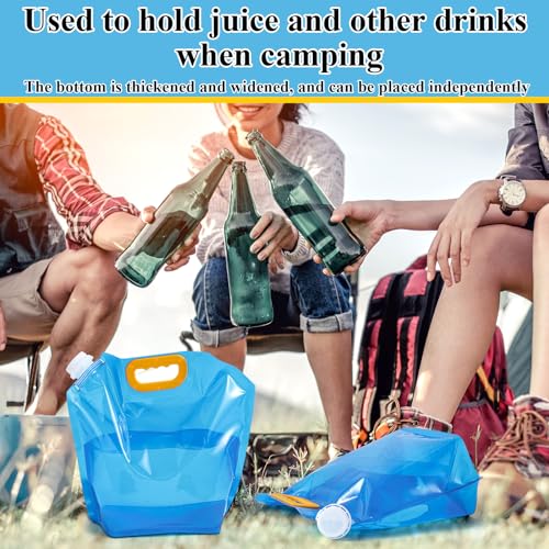 8 Pack 1.3 Gallon Collapsible Water Bags