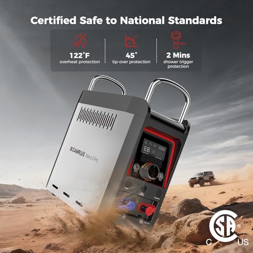 CAMPLUX Portable Water Heater for Camping Shower
