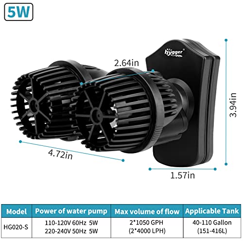 2100GPH Double Head Aquarium Wave Maker