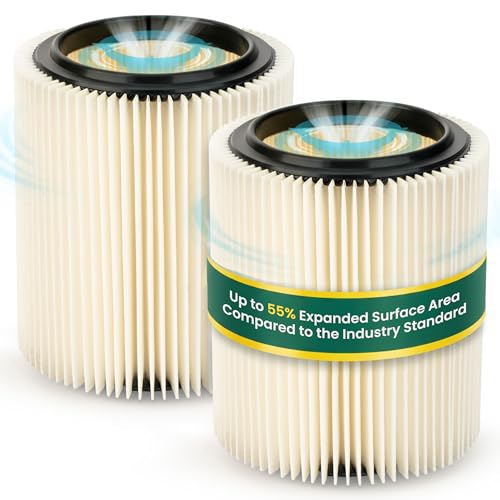 Replacement Filter for Craftsman and Ridgid Shop Vacs Part #s 9 (4 Count)