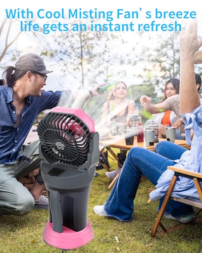 Portable Misting Fan with RGB Ambient Light