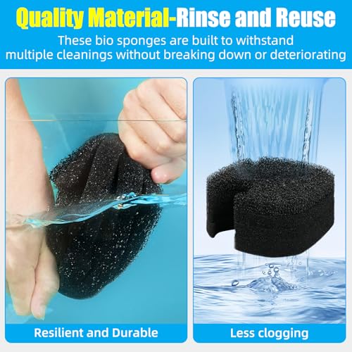 16 pcs Replacement Canister Filter Pads Compatible with AMOSIJOY