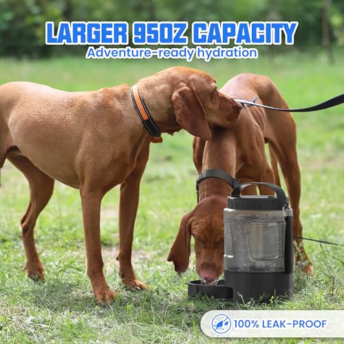 Dog Water Bottle Bowl Dispenser (95 Fl Oz)