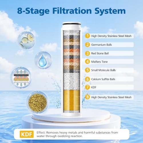 Shower Filter Compatible with Cobbe Handheld Shower Head (4 Count)