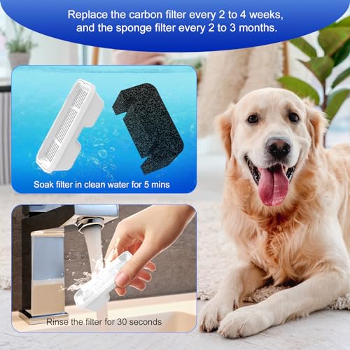 5L 169oz Dog Water Fountain Filter Replacement